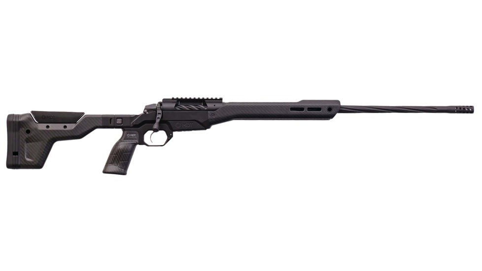 Weatherby 307 Alpine MDT Carbon Bolt Action Rifle, 7mm PRC, 22in Barrel, 1-8, CF Stock, Cerakote Black, 3WAMC7MMPR4B-FRRMPG