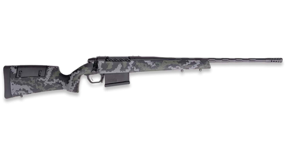 Weatherby 307 Range XP2 Bolt Action Rifle, .300 Winchester Magnum, 24in Helical Barrel, 1-10, Synthetic Multi-Color Stock, Cerakote Black, 3WRX2300NR6B-FRRMPG