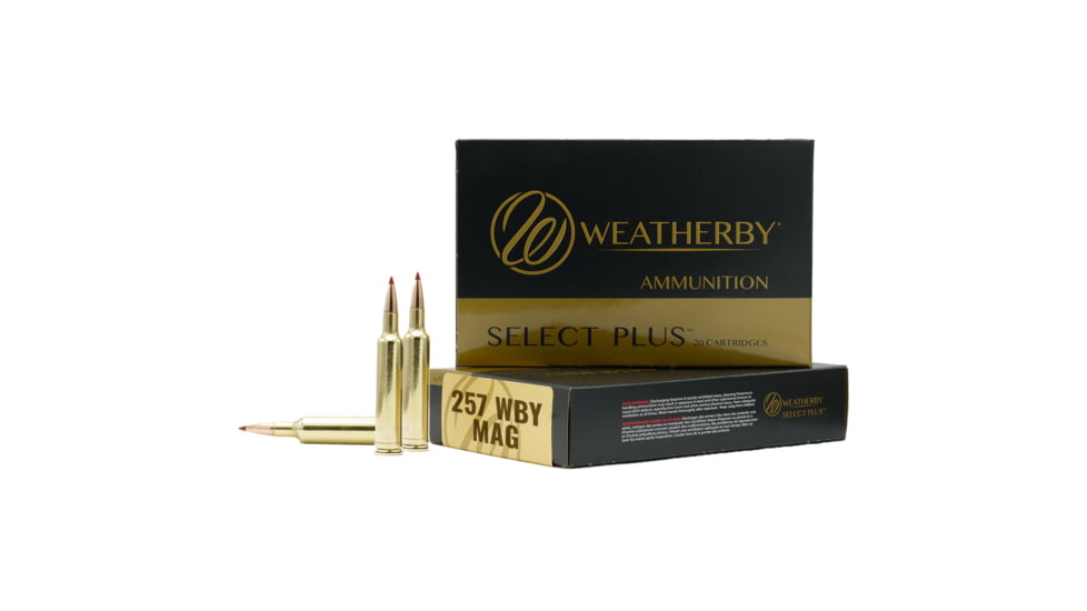 Weatherby Select Plus .257 Magnum 92 Grain Hammer Custom Brass Cased Centerfire Rifle Ammo, 20 Rounds, M25792HCB