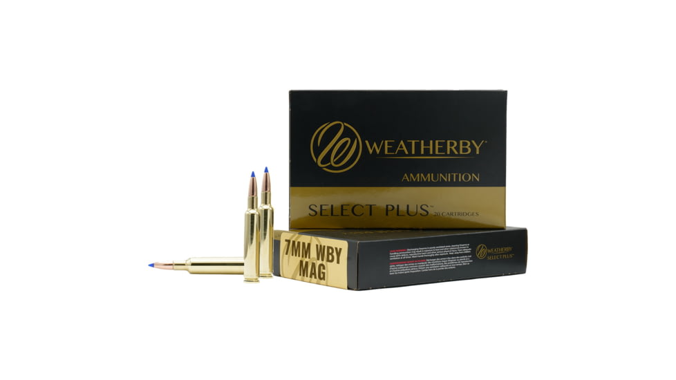 Weatherby Select Plus 7mm Magnum 146 Grain Hammer Custom Brass Cased Centerfire Rifle Ammo, 20 Rounds, M7MM146HCB