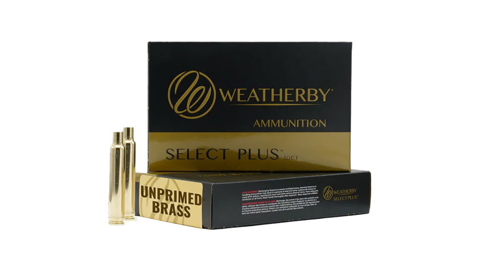 Weatherby Unprimed Cases 257 Wthby Mag Rifle Brass, 175111