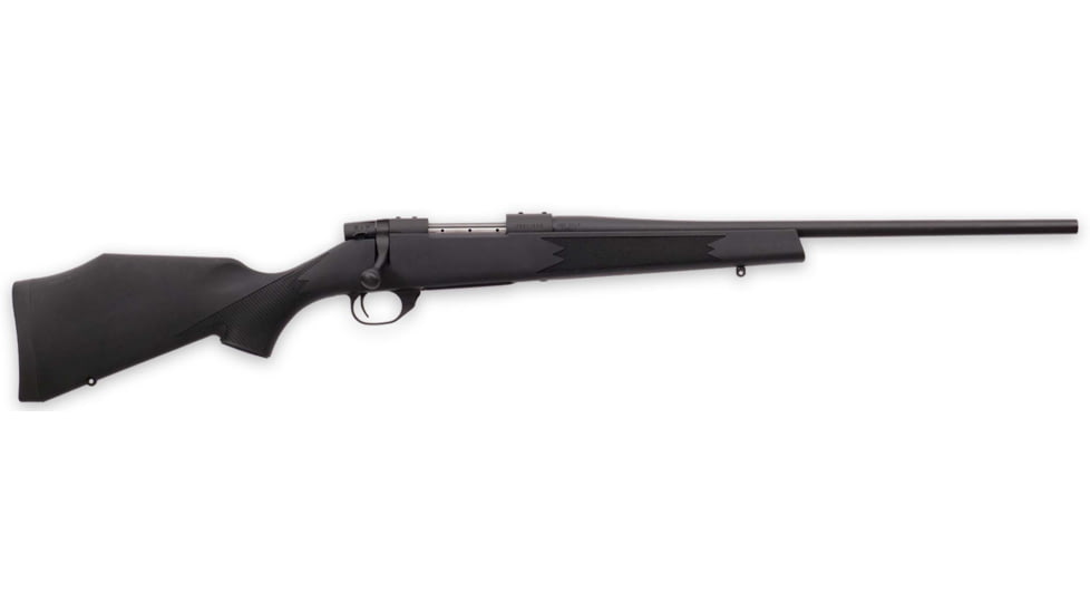 Weatherby Vanguard Compact Bolt Action Rifle, .243 Winchester, 20in Threaded Barrel, 1-10, Synthetic Black Stock, Blued , 5RD, VYT243NR0T-FRRMPG