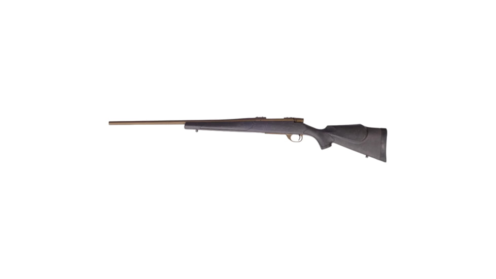Weatherby Vanguard Weathrguard Bolt Action Rifle, .300 Winchester Magnum, 24 inch Barrel, 1-10 Twist, Synthetic, Black, 3 Round Capacity, Black, VWB300NR4T
