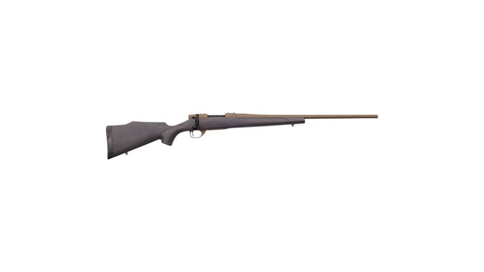 Weatherby Vanguard Weathrguard Bolt Action Rifle, .300 Winchester Magnum, 24 inch Barrel, 1-10 Twist, Synthetic, Black, 3 Round Capacity, Black, VWB300NR4T