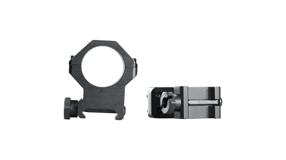 Weaver 1in Four Hole Skeleton Rifle Scope Rings, X-High, Matte Black 48362