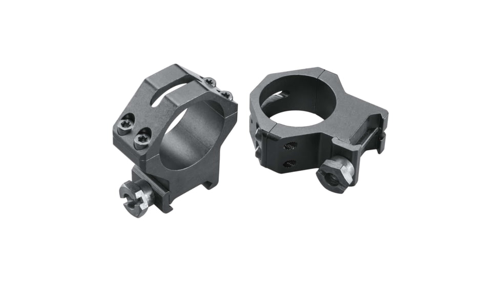 Weaver 30mm Four Hole Skeleton Rifle Scope Rings, High, Matte Black 48366