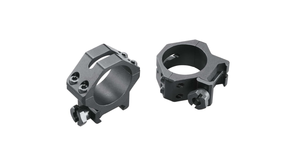 Weaver 30mm Four Hole Skeleton Rifle Scope Rings, Med, Matte Black 48365