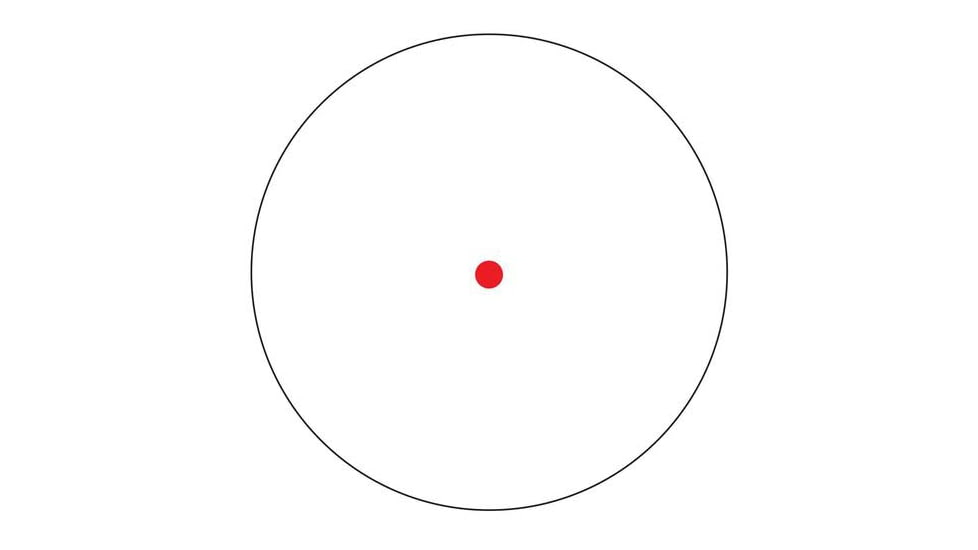 Weaver EXCLUSIVE Weaver Classic Series 1x22 Tube Red Dot LED 3 MOA Black 7FF8A27D, WEW122TRD