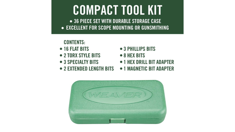 Weaver Gunsmith Compact Tool Kit - Entry Level Gunsmithing 849717