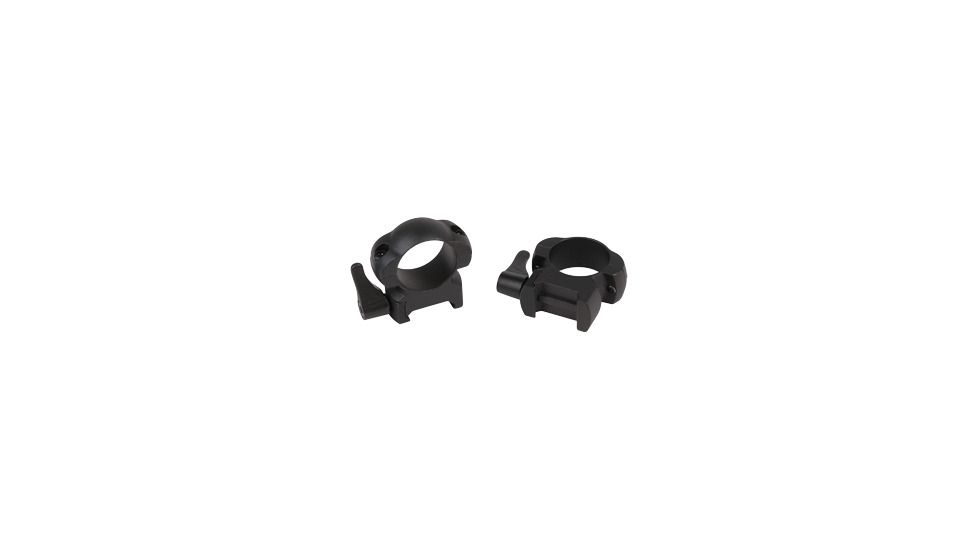 Weaver Lever-Lok Rifle Scope Rings, 30 mm Tube, High, Gloss, Black, 49336