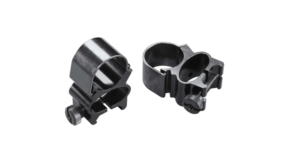 Weaver See-Thru Rings 1in Black 49513