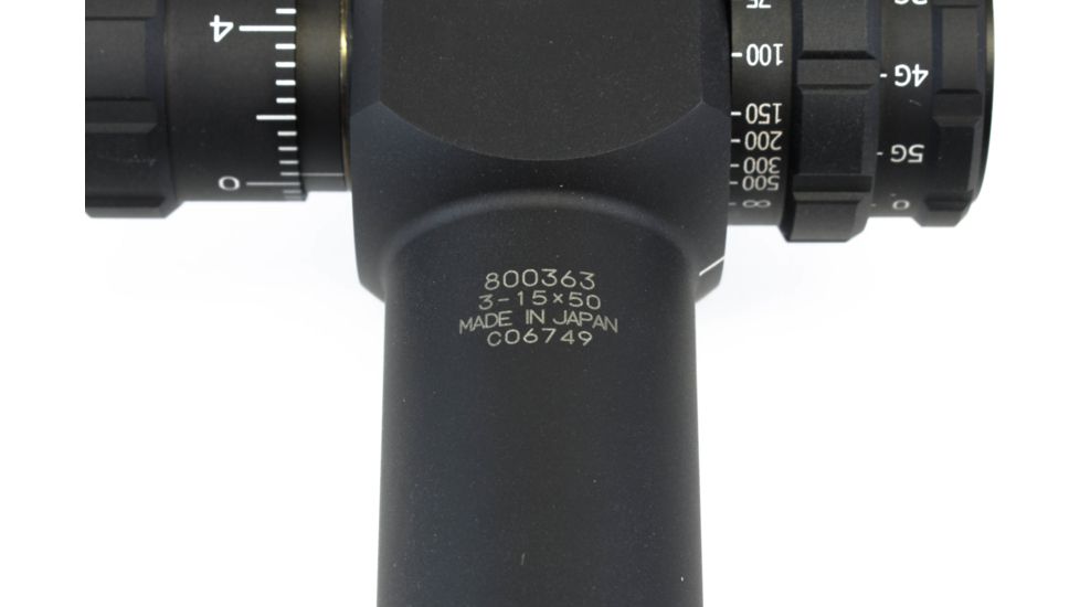 Weaver Tactical Rifle Scope 30mm Tube 3-15x 50mm 1/10 Mil Adjustments Side Focus First Focal Illuminated Enhanced Mil-Dot Reticle Matte 800363
