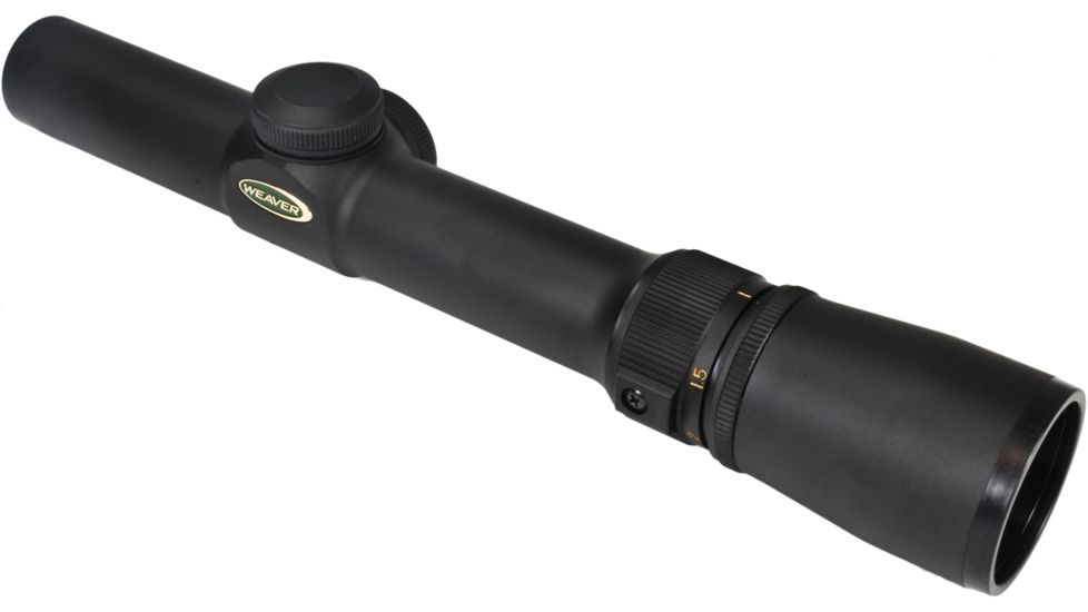 Weaver V-3 Hunting 1-3x20 Waterproof Dual-X Reticle Rifle Scope, Matte Black - 849400