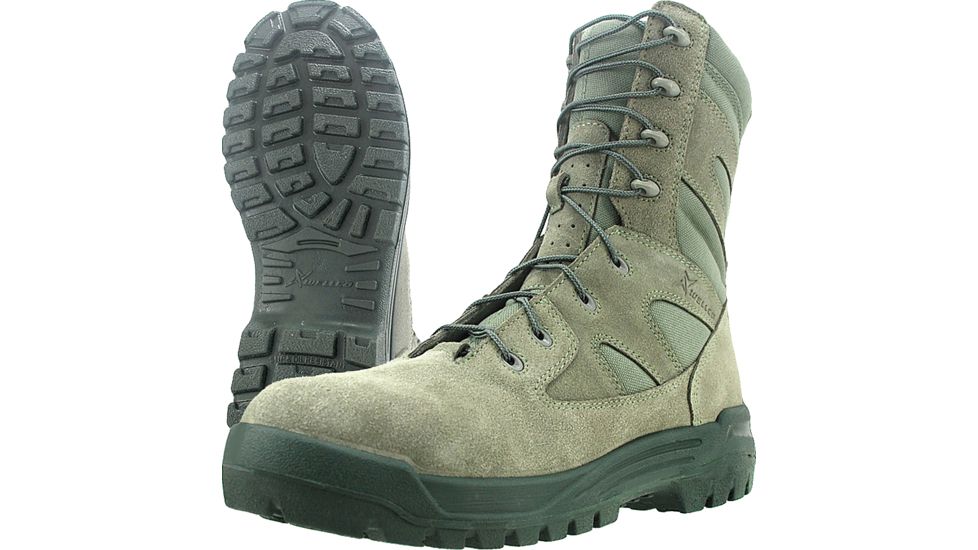 Wellco S479 Composite Toe Hot Weather Boots w/ Side Zip, Sage Green, 9.5 Regular