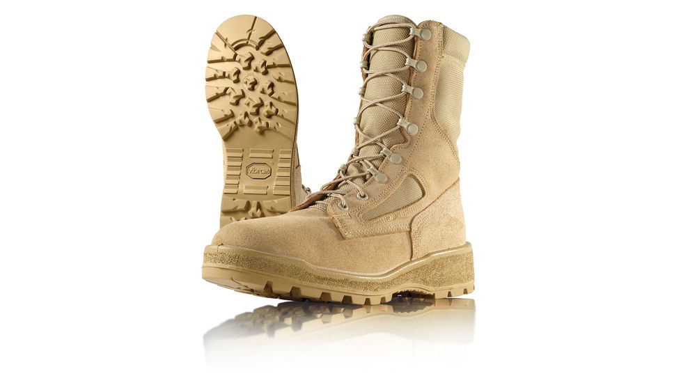 Wellco T114 Temperate Weather Army Combat Tan Boots Size - 4.0, Width - Wide 40W
