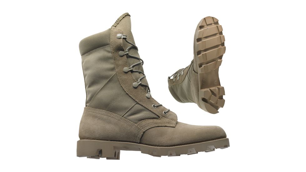 Wellco 80030-001 Military Boots - Tan Hot Weather Army Combat Boot