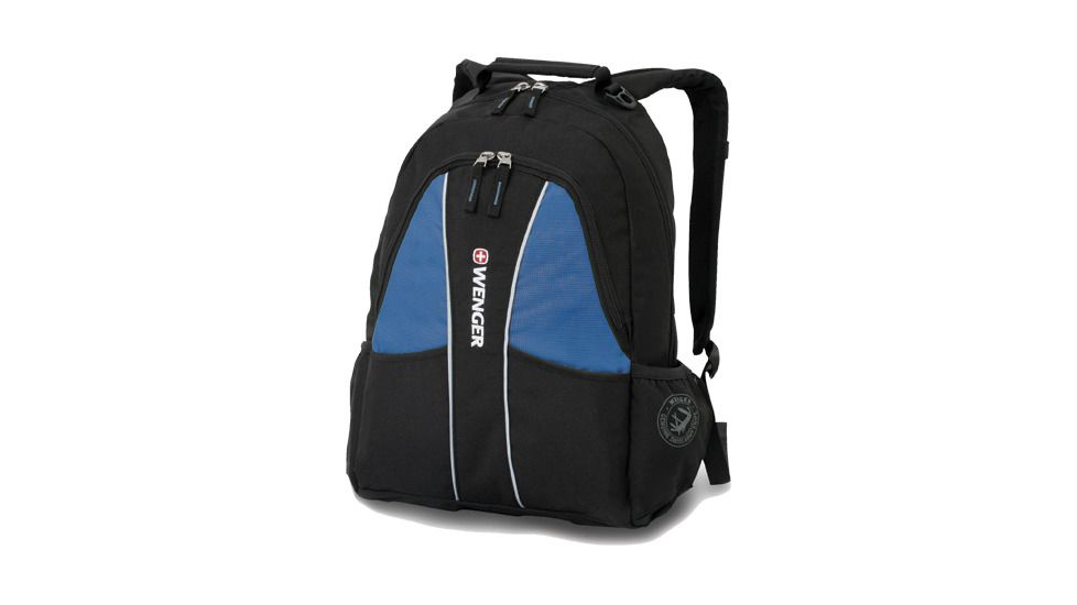 Wenger Bern 18in Backpack, Black/Blue 12603