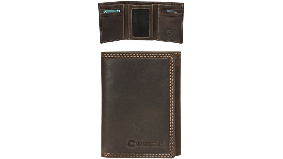 Wenger Chillon Leather Trifold, Brown 12479