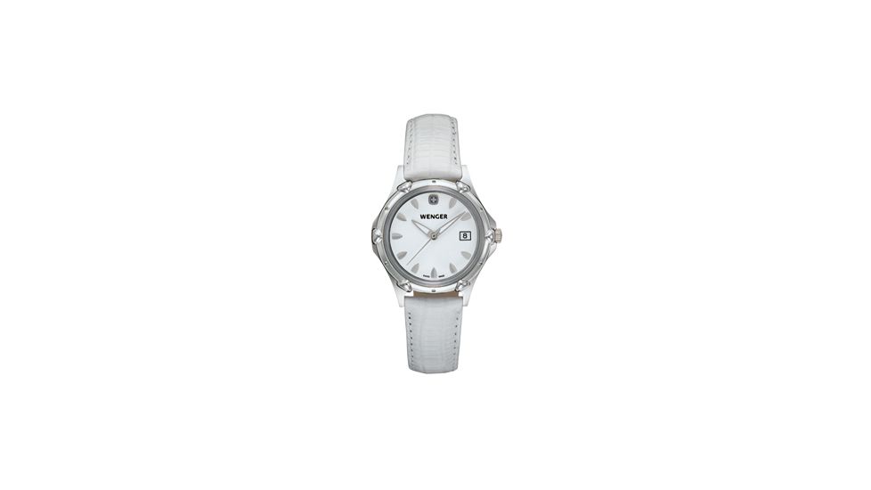 Wenger Standard Issue Ladies White Dial w/ White Leather Strap 70231