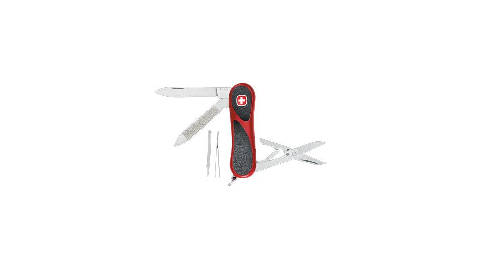 Wenger EvoGrip 81 Swiss Army Knife - Red &amp; Black 16803