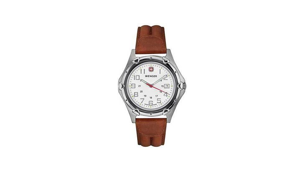 Wenger Standard Issue XL Watch - Men's Stainless Steel Water Resistant Swiss Army Watch