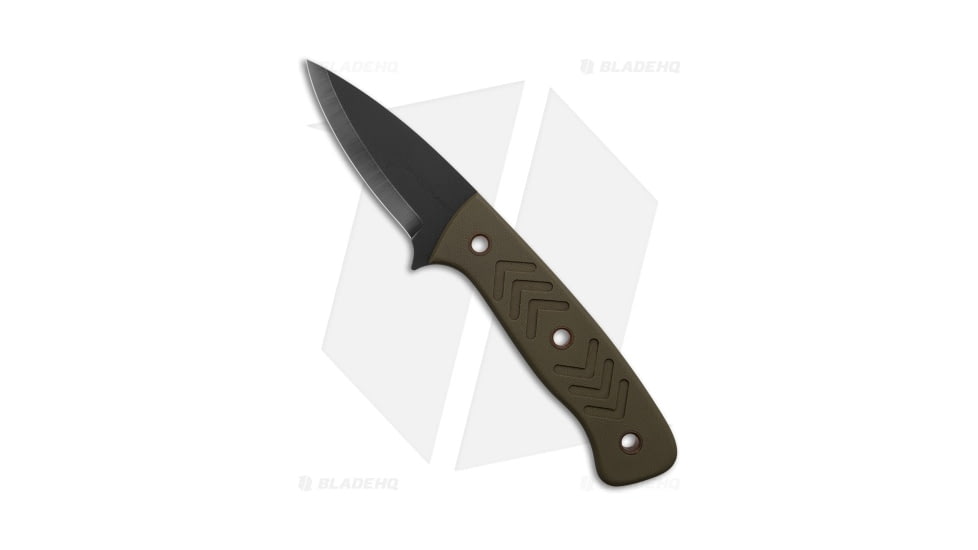 Wenger Blades Companion Fixed Blade Knife, 2.75in, CPM 3V, Drop Point Blade, G-10, OD Green Handle, OD Green/Black, 7.00 inch, BHQ-203306