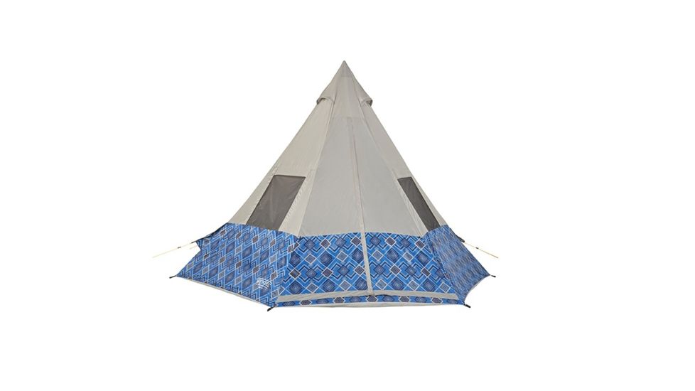 Wenzel Shenanigin 5 Blue Geo Print Tent, Blue Geo, 5 person 7300818BLG