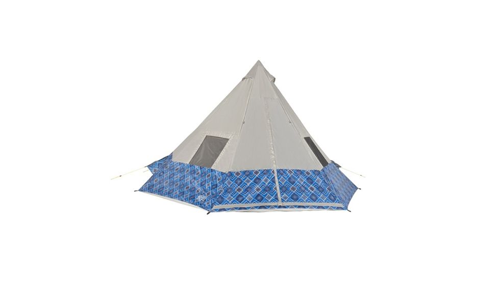 Wenzel Shenanigin 8 Blue Geo Print Tent, Blue Geo, 8 person 7300918BLG