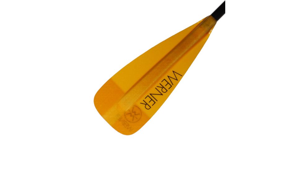 Werner Session 2 piece ADJ STD - 8" LeverLock Paddle, Translucent Amber, 74-82" SE 2 F43-AMB-74-82