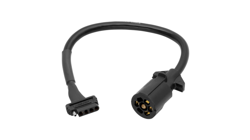 Wesbar Vehicle/Trailer Adapter - 7-Way Blade to 5-Way Flat - 18" Wire 35121