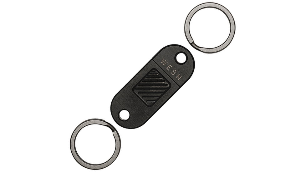 WESN QR Keychain Matte Black, 1.5 overall, WESN03-1