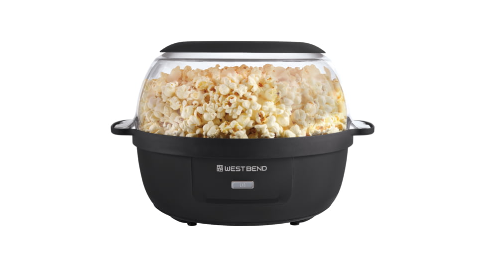 WestBend Stir Crazy Popcorn Maker, Black, 6 Quart, PCWBSCBK13