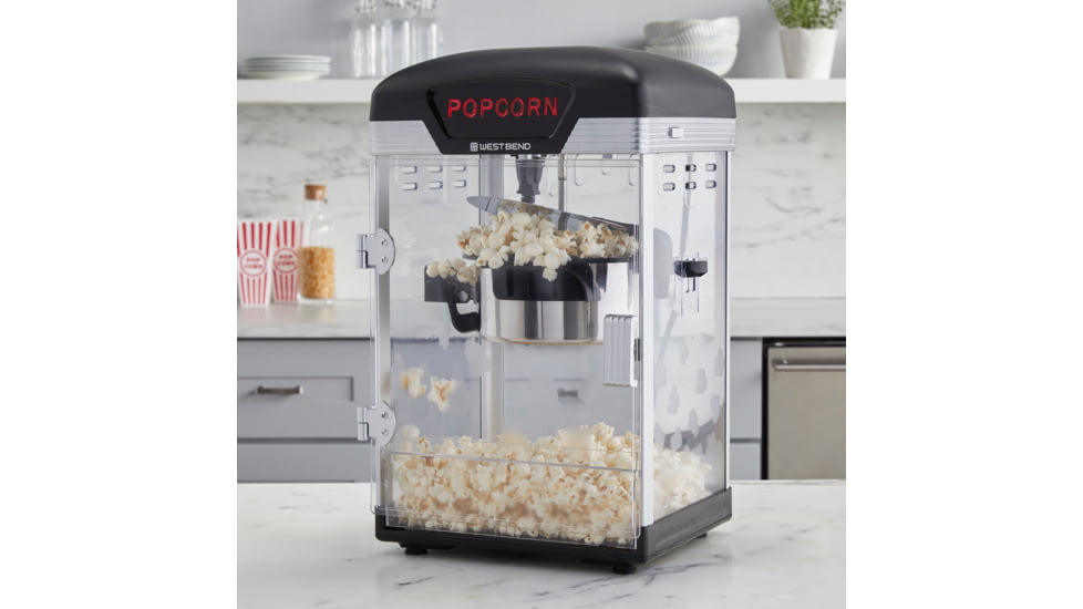 WestBend Theater Crazy Popcorn Maker, Black, 4 Quart, PCWBTCBK13