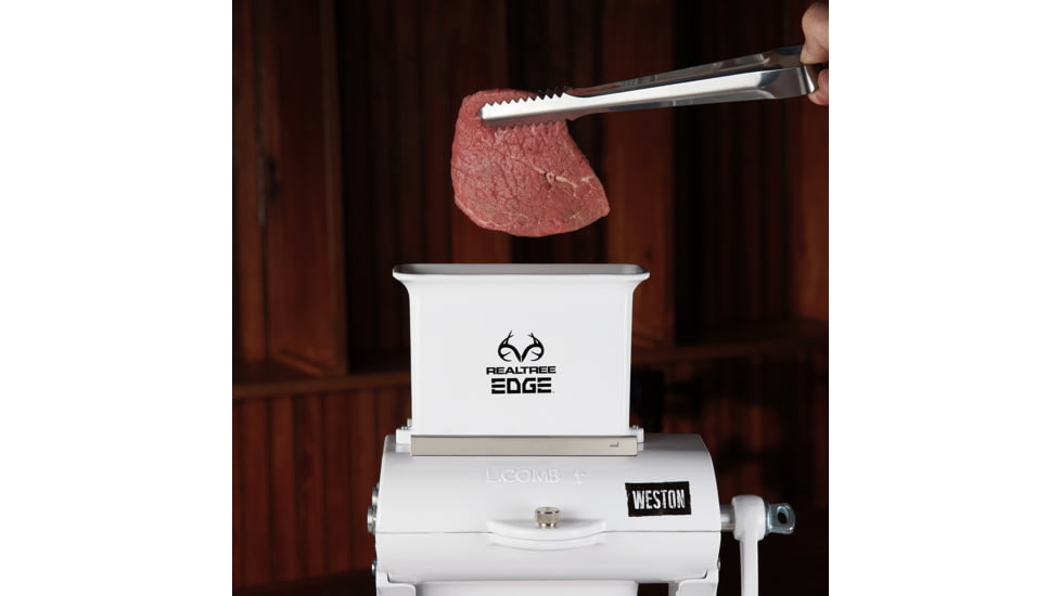 Weston Products 2-in-1 Jerky Slicer &amp; Cuber/Tenderizer, Realtree Edge, Camo/White, 07-3701-RE