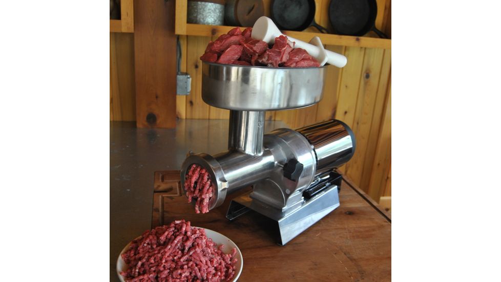 Weston Products Butcher Series N.22 Commercial Meat Grinder - 1 HP - 750W 09-2201-W
