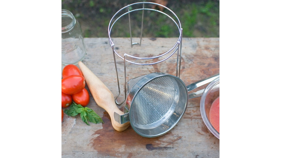 Weston Products Cone Strainer and Pestle Set, Stainless Steel 83-3030-W