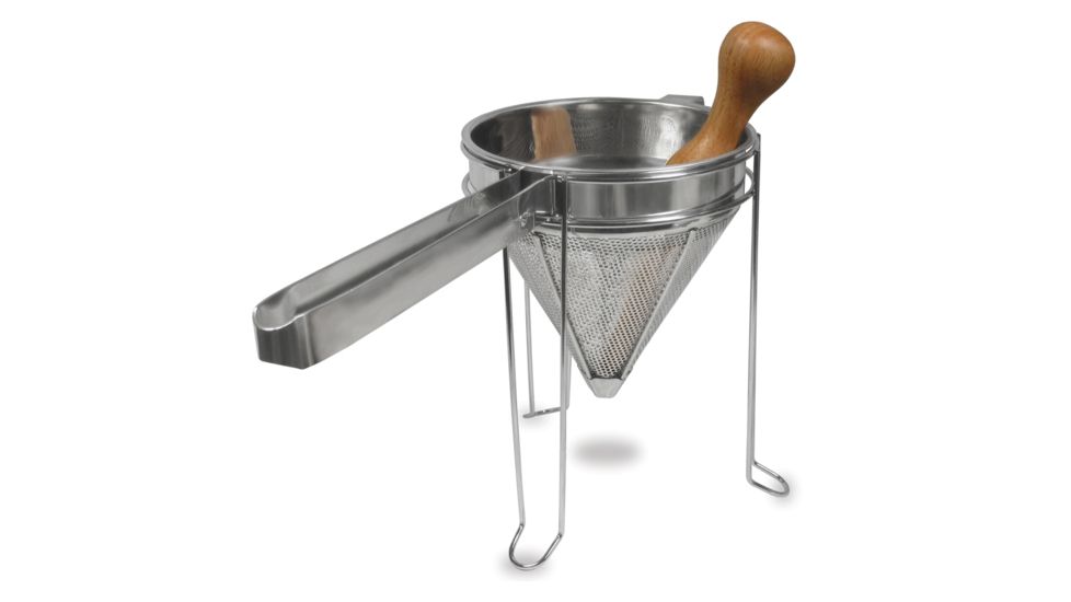 Weston Products Cone Strainer and Pestle Set, Stainless Steel 83-3030-W