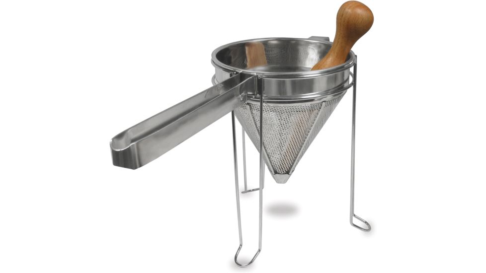 Weston Products Cone Strainer and Pestle Set, Stainless Steel, 83-3030-W