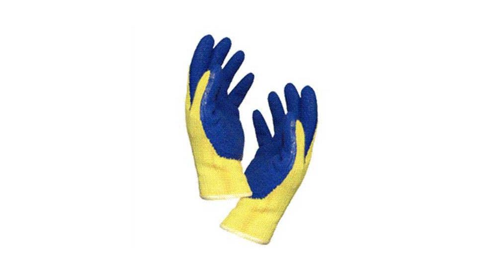 Weston Products Cut-Resistant Kevlar Gloves, Blue/Yellow 34-0102