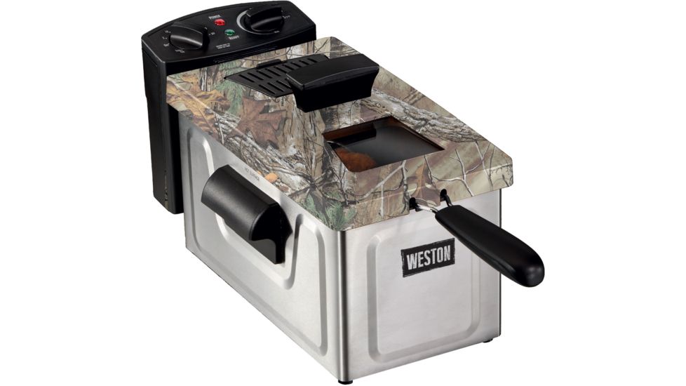 Weston Products Deep Fryer - 8 Cup, 2L Oil Capacity, Realtree/Stainless Steel, 03-1100-RT