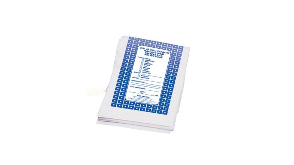 Weston Products Ground Meat Freezer Bags, 100 count, 2 lb Capacity, White 07-1002