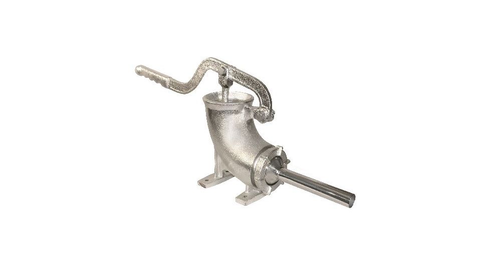 Weston Products Manual Cast Iron Sausage Stuffer - 5 lb Capacity, Tinned 36-5005-W