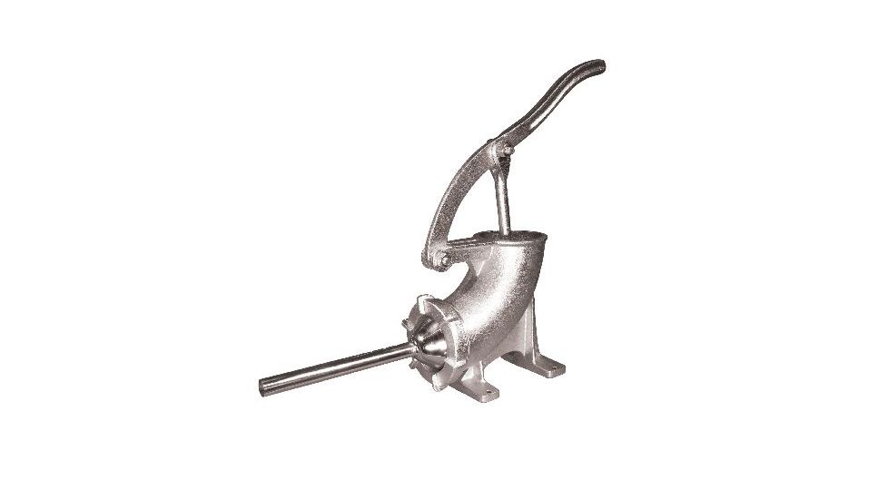 Weston Products Manual Cast Iron Sausage Stuffer - 5 lb Capacity, Tinned 36-5005-W