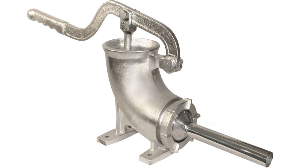Weston Products Manual Cast Iron Sausage Stuffer - 5 lb Capacity, Tinned, 36-5005-W