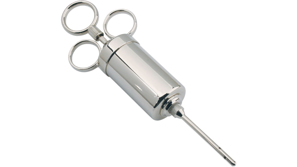 Weston Products Marinade Injector, Nickel-plated brass, 2 oz, Brass/Nickel, 23-0402-W