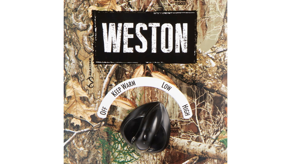 Weston Products Portable Slow Cooker, 5 qt, Realtree Edge, Camo/Stainless, 03-2100-RE