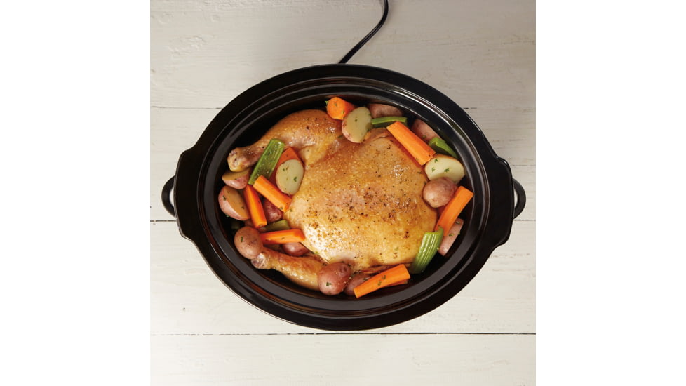 Weston Products Portable Slow Cooker, 5 qt, Realtree Edge, Camo/Stainless, 03-2100-RE