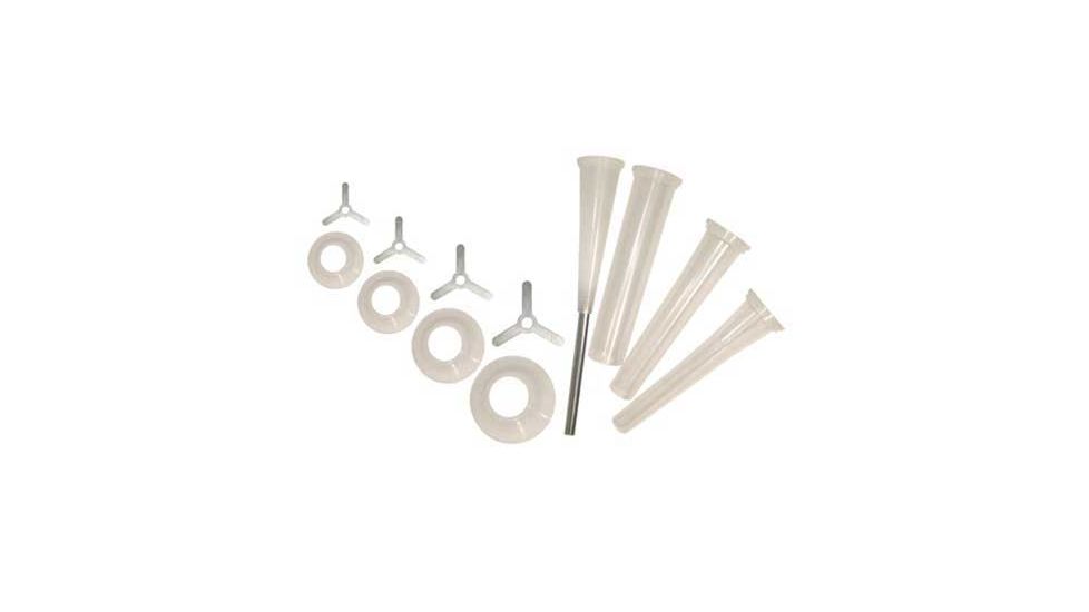 Weston Products Sausage Staffing Tube Set for Weston Pro Series Meat Grinders, 12 pcs, Clear 08-2501