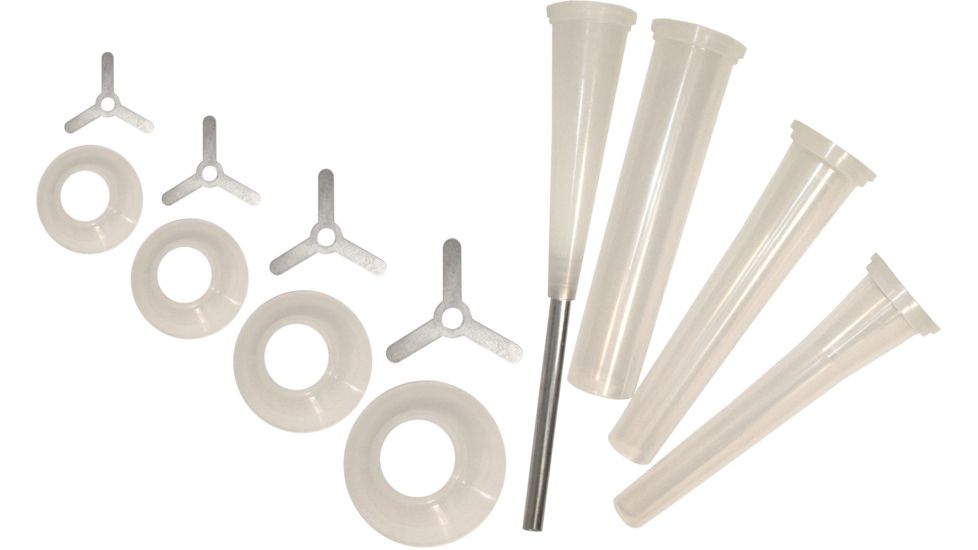 Weston Products Sausage Staffing Tube Set for Weston Pro Series Meat Grinders, 12 pcs, Clear, 08-2501