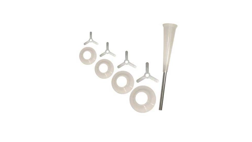 Weston Products Snack Stick Funnel Set for Weston Pro Series Meat Grinders, 9 pcs, Clear 08-2601